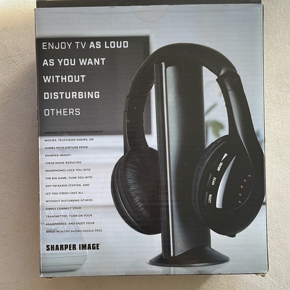 🆕 Sharper Image AIRTUNE wireless TV headphones - Picture 2 of 4